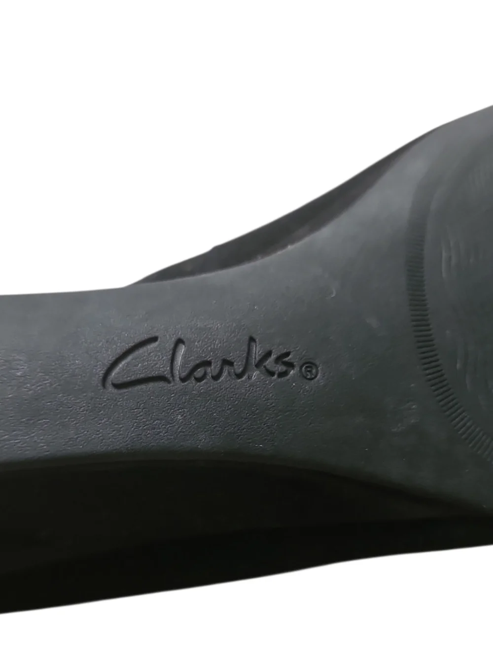 Clarks Flores Tulip Clarks Collection Black Suede Wedge OrthoLite Heel Size 9